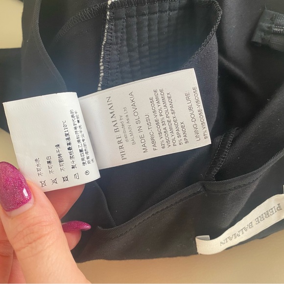 Pierre BALMAIN size 36 WRAP-EFFECT STRETCH-JERSEY HALTERNECK PLAYSUIT - Picture 5 of 14